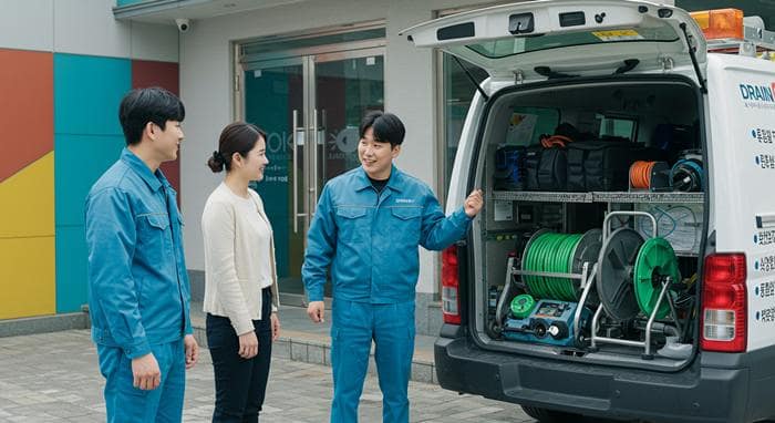 처인구 하수구 고압세척 횡주관 청소 확실
