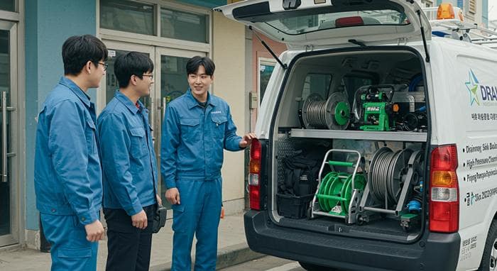 용인 고압세척 오수관막힘 뚫어 완벽하게