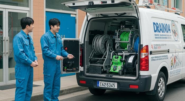 처인구 고압세척 오수관막힘 뚫어 문제 해결