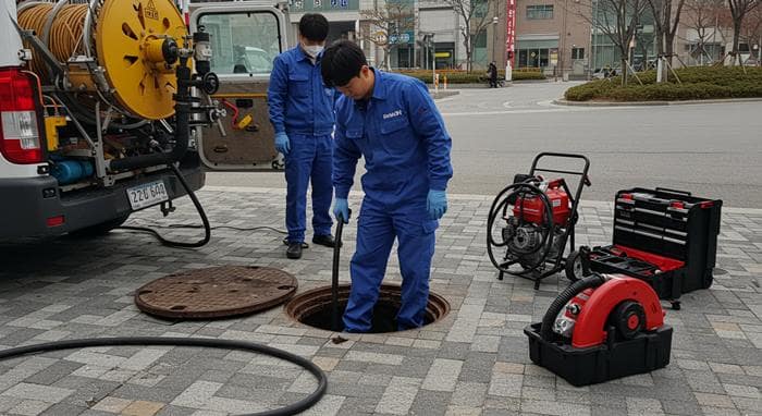 신갈동 하수구 막힘 뚫음 업체 문제 해결