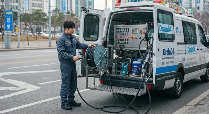 용인 하수구 고압세척 횡주관 청소 전문