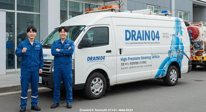 용인시 고압세척 오수관막힘 뚫어 시원하게