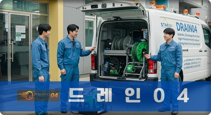 용인 고압세척, 꽉 막힌 하수구 배관 시원하게!