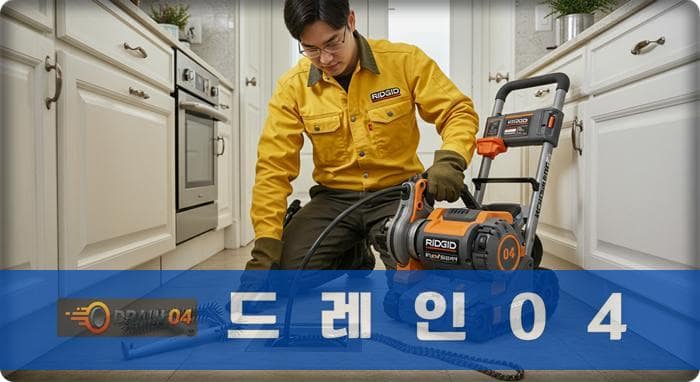 용인 고압세척, 꽉 막힌 하수구 배관 시원하게!