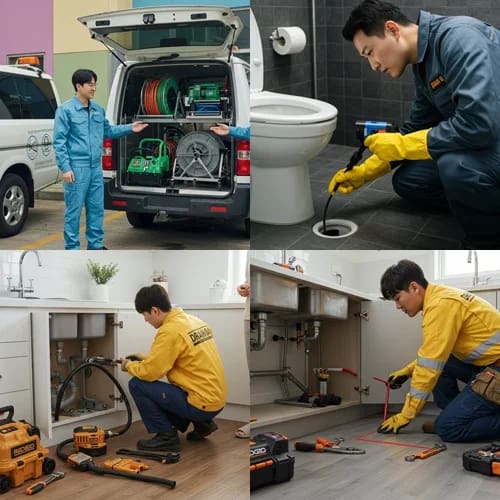 성복동 하수구 막힘 하수도 묵은 때까지 싹 제거