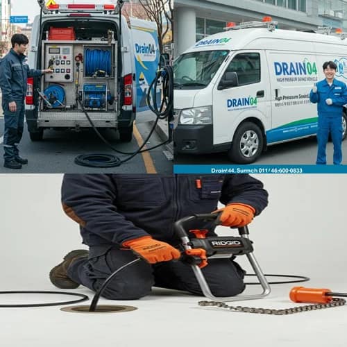 지곡동 하수구 막힘 하수도 꽉 막힌 운까지 뚫어