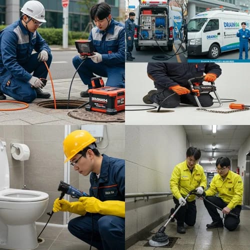 지곡동 하수구 막힘 하수도 꽉 막힌 운까지 뚫어