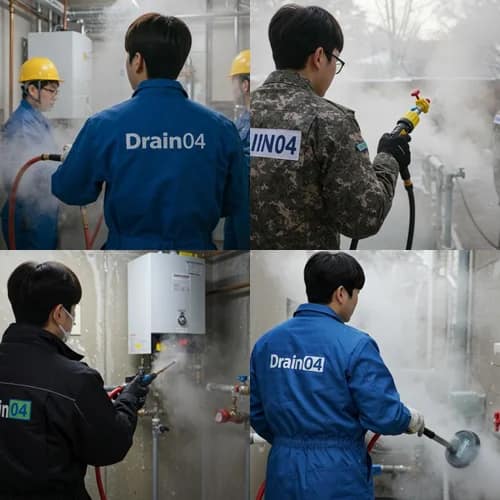 처인구 수도 동파 녹임 해빙 녹임 기술로 하수구까지 통수
