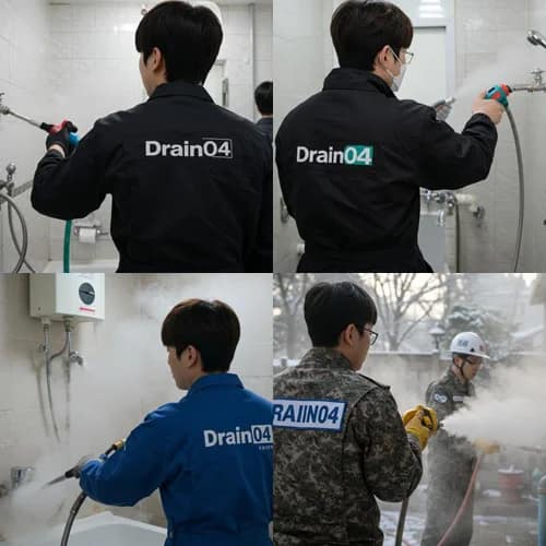 처인구 수도 동파 녹임 해빙 녹임 기술로 하수구까지 통수