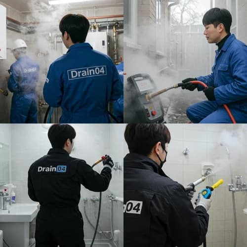 처인구 수도 동파 녹임 해빙 녹임 기술로 하수구까지 통수