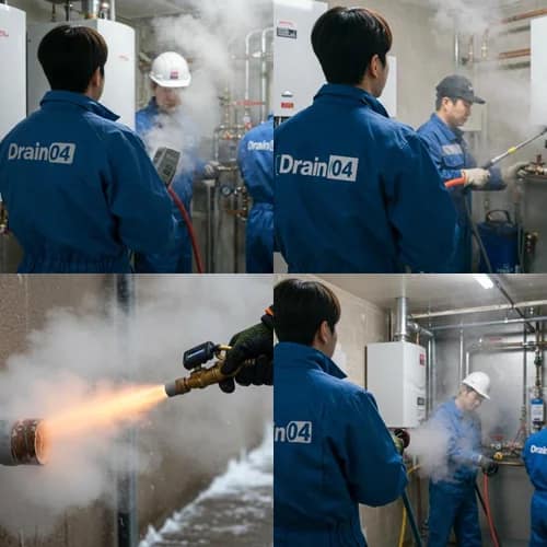 언남동 수도관 동파 하수구 녹여서 쾌적한 환경을
