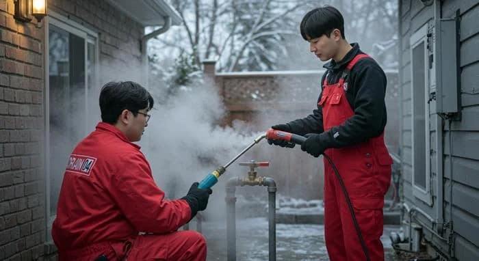 수지구 하수구 해빙 얼었을때 시원하게 뚫고 녹여드려요