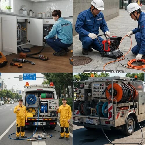 원삼면 하수구막힘 뚫음 시원하게 뚫어 드릴게요