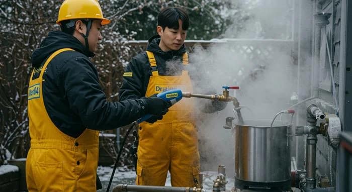 수지구 하수구 해빙 얼었을때 시원하게 뚫고 녹여드려요