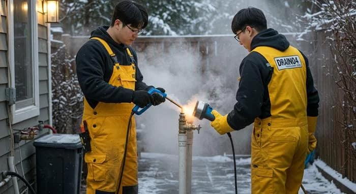 백암면 언 수도 녹임 해빙 업체 수도 하수구 동파 즉시 해결