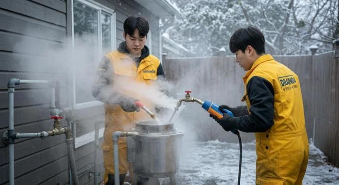이동면 수도 동파 녹임 해빙 녹여서 시원하게 뚫어