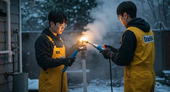 고기동 수도관 동파 하수구 배관 동파 확실하게 해빙