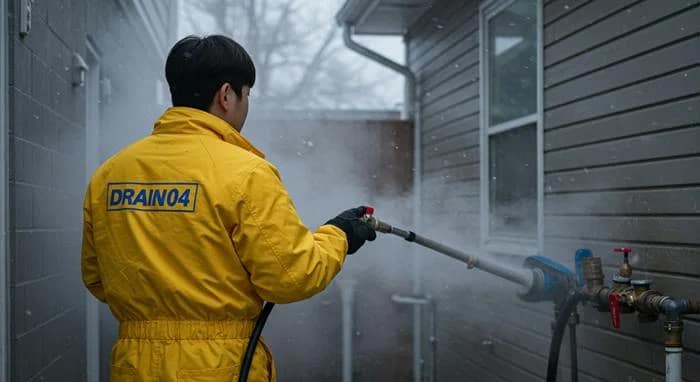 하갈동 수도관 동파 하수구 녹임으로 완벽하게 복구