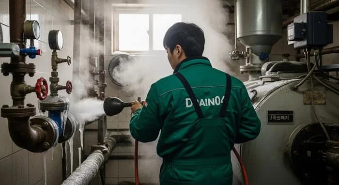 처인구 수도관 동파 하수구 녹임 기술로 완벽 복구