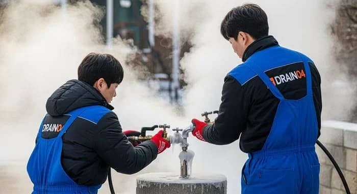 보정동 수도관 동파 하수구 동파로 인한 역류 문제 해결