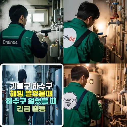 기흥구 하수구 해빙 얼었을때 하수구 얼었을 때 긴급 출동
