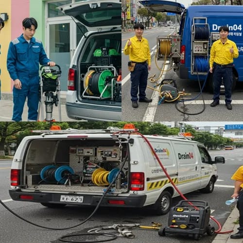 모현면 하수구 막힘 하수도 시원하게 뻥 뚫어 드려요