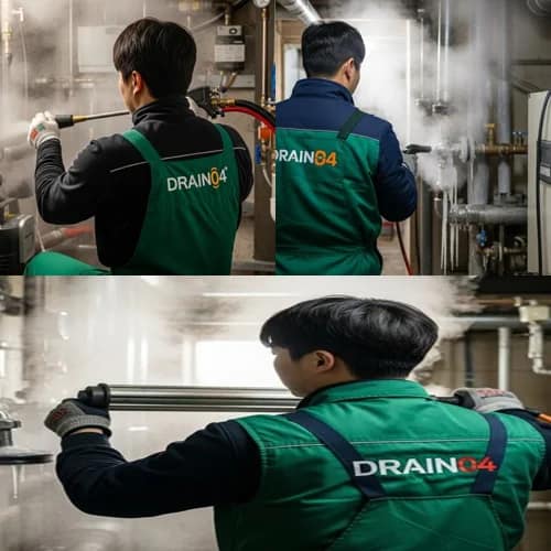 용인시 하수구 해빙 얼었을때 해빙과 통수 한 번에 해결