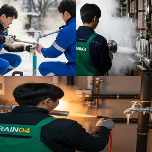 수지 수도관 동파 하수구 꽁꽁 언 마음까지 녹여