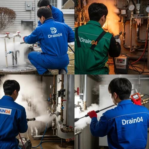 용인시 하수구 해빙 얼었을때 하수구 막힘 동파 해결사
