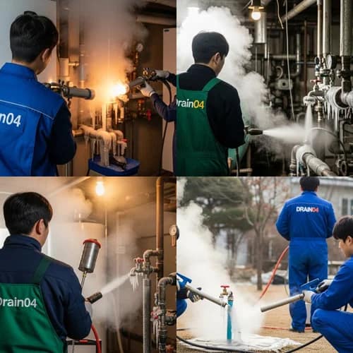 처인구 수도 동파 녹임 해빙 하수구 동파 문제 해결사