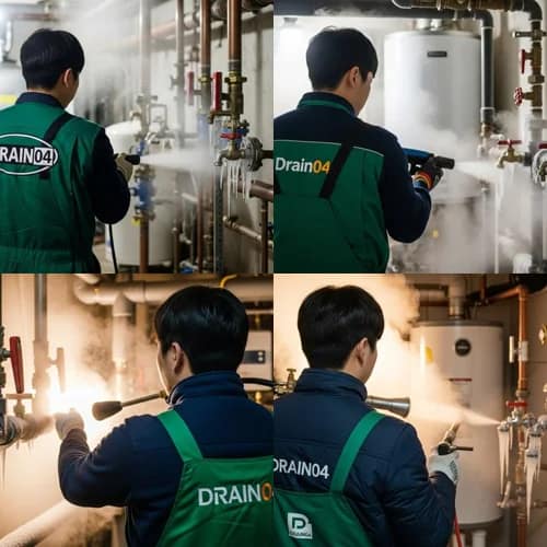 동백동 언 수도 녹임 해빙 업체 꽁꽁 언 수도 하수구 해결