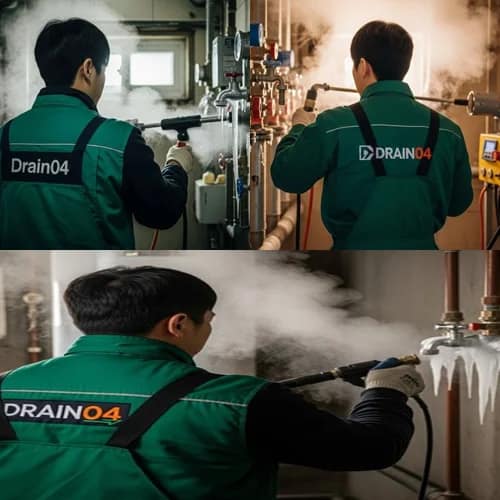 처인구 해빙 하수도 배관 업체 꽁꽁 언 하수구 시원하게