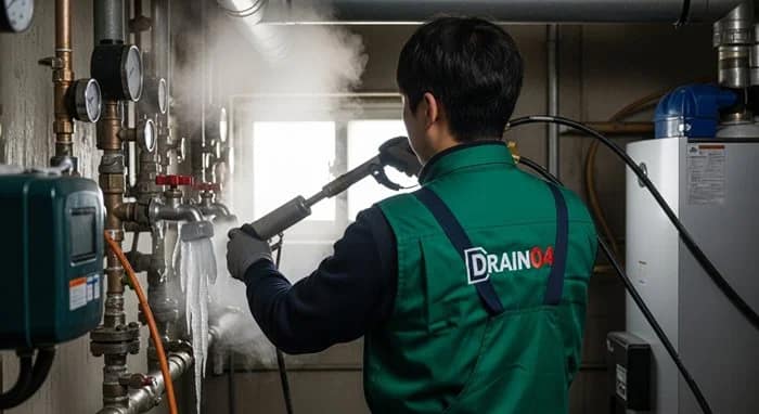 마평동 수도 동파 녹임 해빙 꽁꽁 언 수도 하수구 지킴이