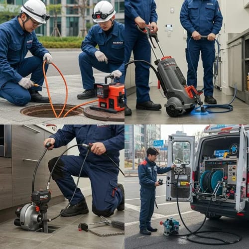 처인구 하수구막힘 오수관 우수관 뚫음