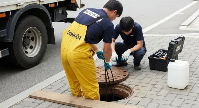 청덕동 하수구 뚫음 물푸레마을