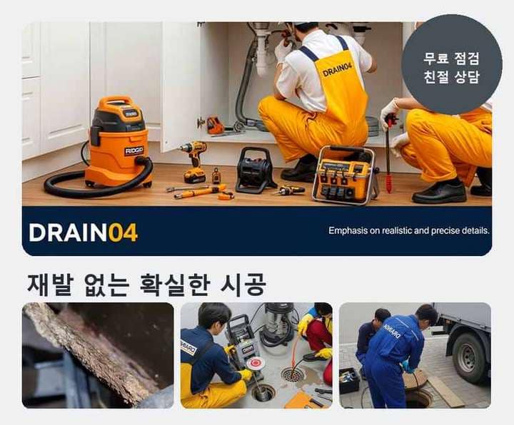 유방동 고압세척 기름·슬러지 제거 작업